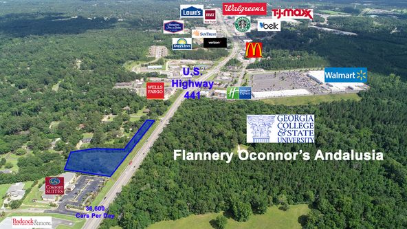 Baldwin County Commercial Lot on Highway 441: 300 Pearl Dr, Milledgeville, GA 31061